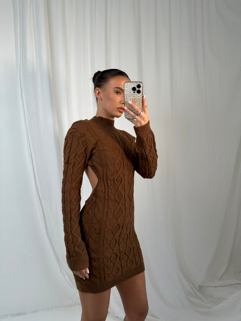 Open back sweater dress shop