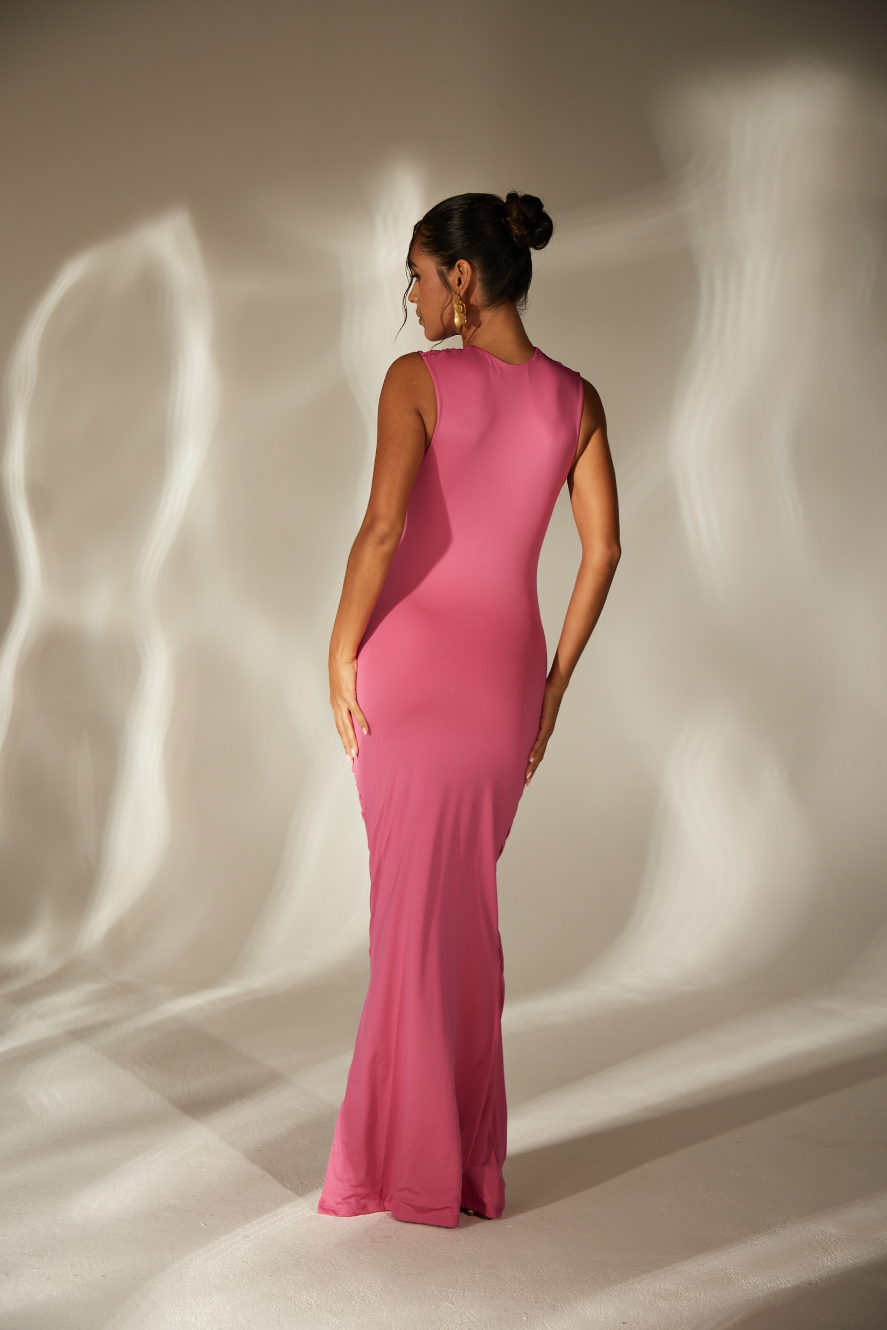 pink jersey maxi dress Pink jersey maxi dress Aria Cove