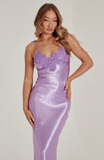 lilac maxi dress