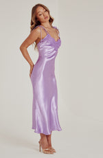 lilac maxi dress
