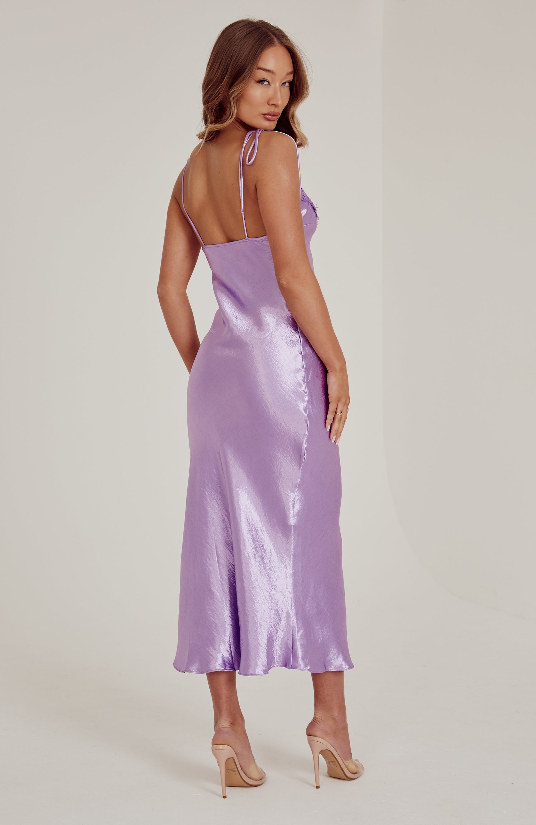 lilac maxi dress